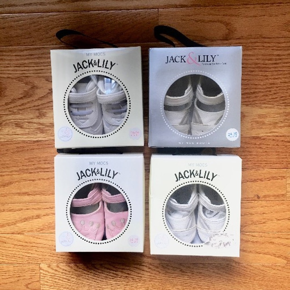 *SOLD* 4 pairs of jack and lily toddler shoes